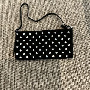 Madewell Black Studded Clutch Bag